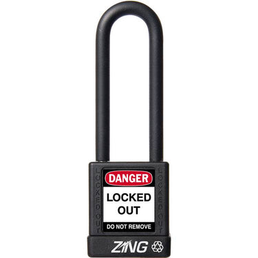 ZING Padlock, Keyed Alike, Black- Model 7053